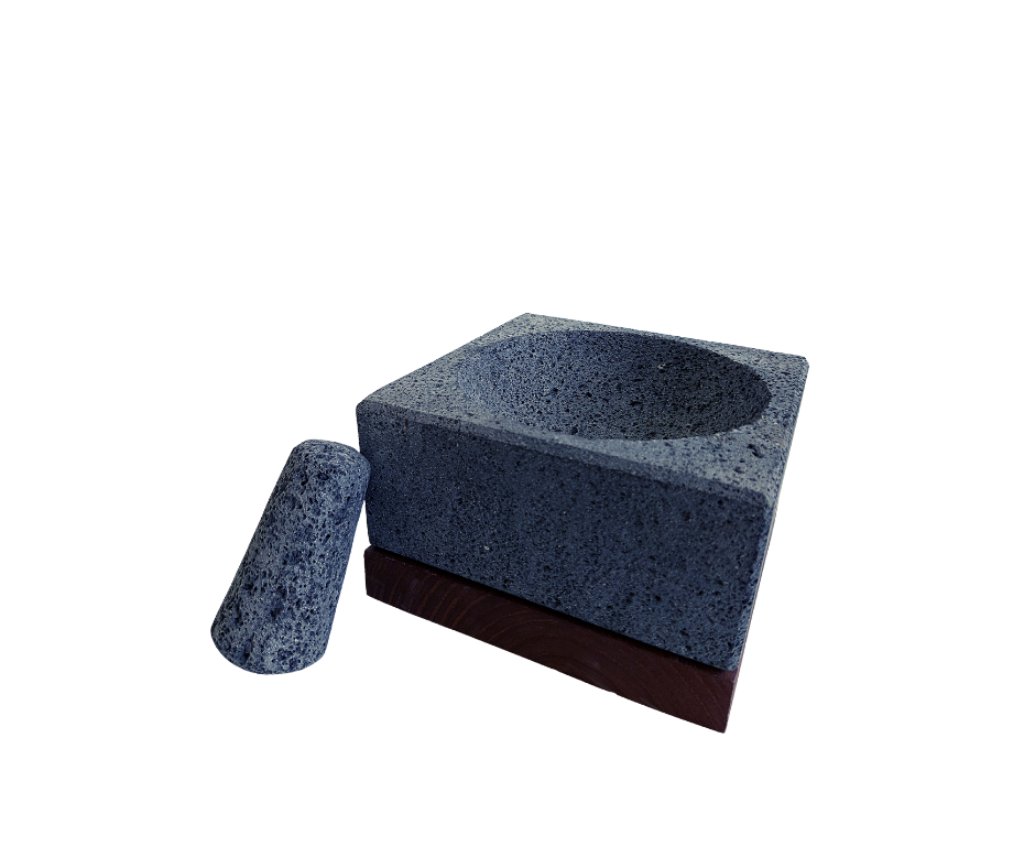 Molcajete Grande Cuadrado con Textura